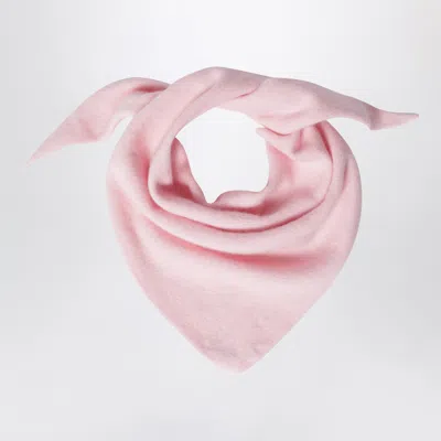 Le Bonnet Bandana In Wool And Caregora In Blush In Pink