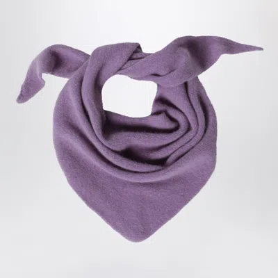 Le Bonnet Bandana In Wool And Caregora In Lavender In Purple