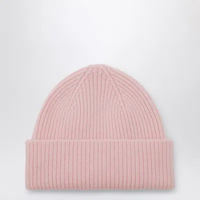 Le Bonnet Beanie In Wool And Caregora In Blush In Pink