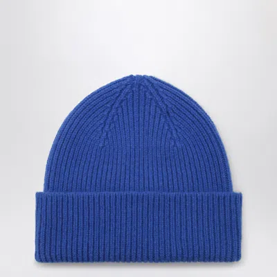 Le Bonnet Beanie In Wool And Caregora In Royal Azure In Blue