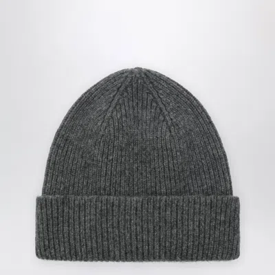 Le Bonnet Beanie In Wool And Caregora In Slate Grey In Gray