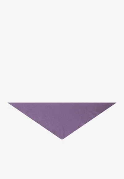 Le Bonnet Caregora Triangular Bandana Scarf In Purple