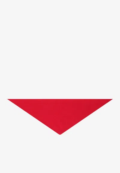 Le Bonnet Caregora Triangular Bandana Scarf In Red