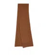 Le Bonnet Classic Lambswool Scarf In Brown