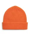 Le Bonnet Lambswool-caregora Classic Beanie In Orange