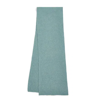 Le Bonnet Lambswool Classic Scarf In Blue