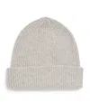 Le Bonnet Ribbed Classic Beanie In Silver