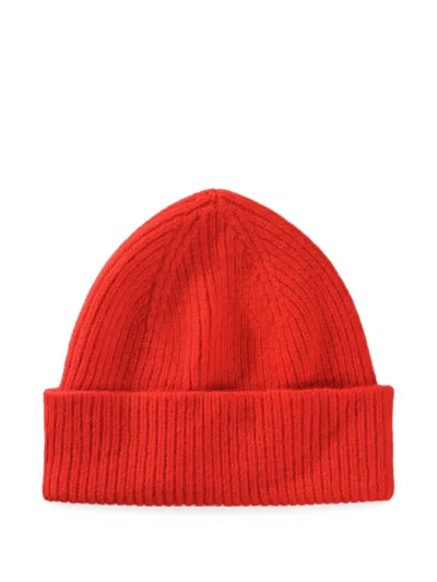 Le Bonnet Ribbed-knit Beanie Hat In Red