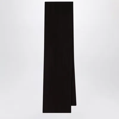 Le Bonnet Scarf In Wool And Caregora In Espresso In Brown