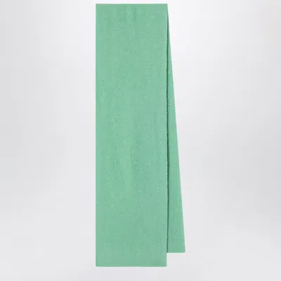 Le Bonnet Scarf In Wool And Caregora In Jade In Green