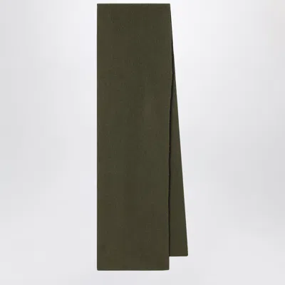 Le Bonnet Scarf In Wool And Caregora In Jungle In Green