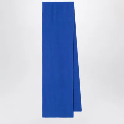 Le Bonnet Scarf In Wool And Caregora In Royal Azure In Transparent