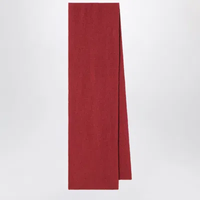 Le Bonnet Scarf In Wool And Caregora In Terra In Transparent