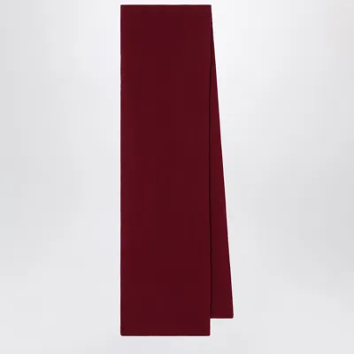 Le Bonnet Scarf In Wool And Caregora In Wine In Brown