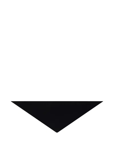 Le Bonnet Triangular-shape Scarf In Black