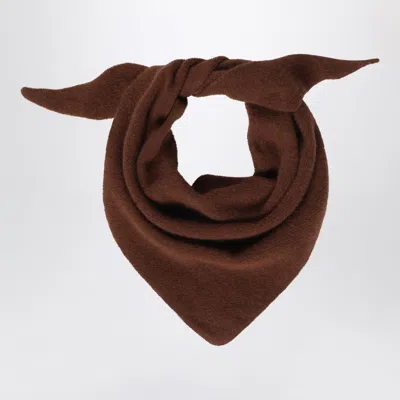 Le Bonnet Wool & Caregora Bandana In Brown