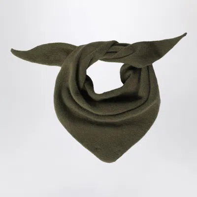 Le Bonnet Wool & Caregora Jungle Mini Bandana In Green