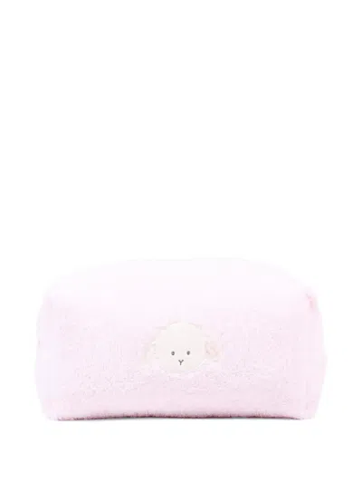 Le Boo Beebè Babies' Logo-patch Pouch In Pink