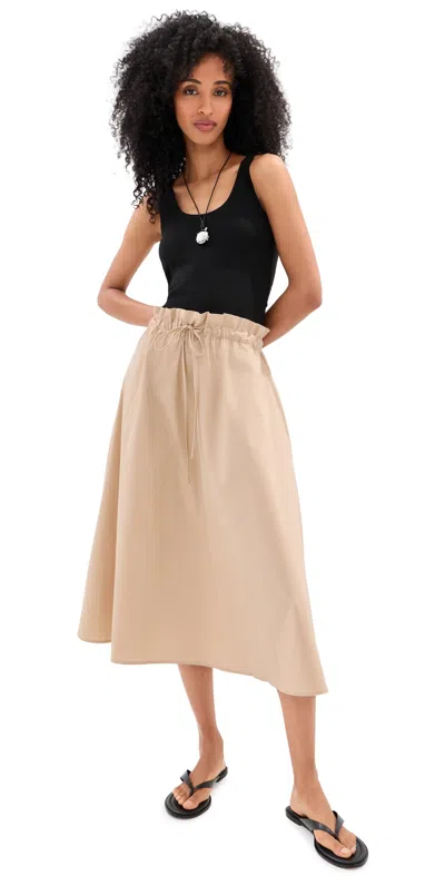 Le Bop Alexia Midi Dress Black/khaki In Multi