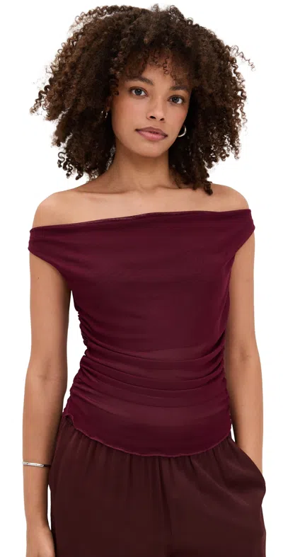 Le Bop Amalie Top Burgundy