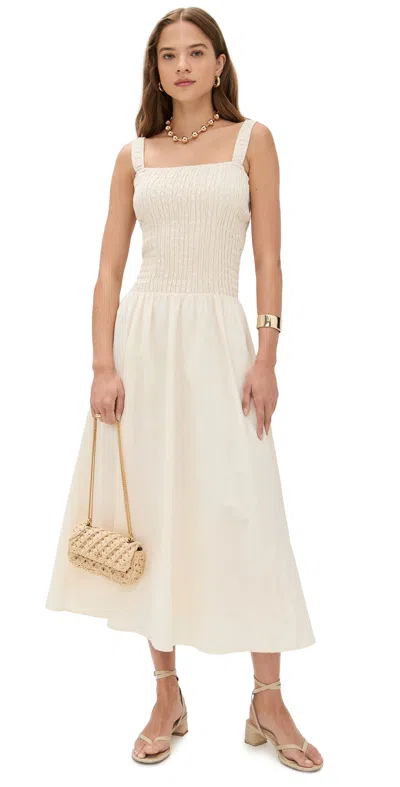 Le Bop Anastasia Smocked Dress Ivory