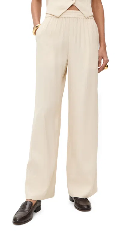 Le Bop Arden Satin Pants Ivory In Neutral