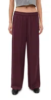 Le Bop Arden Satin Pants Mahogany In Brown