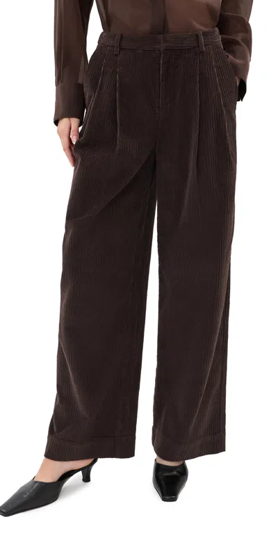 Le Bop Belle Corduroy Trousers Dark Chocolate In Brown