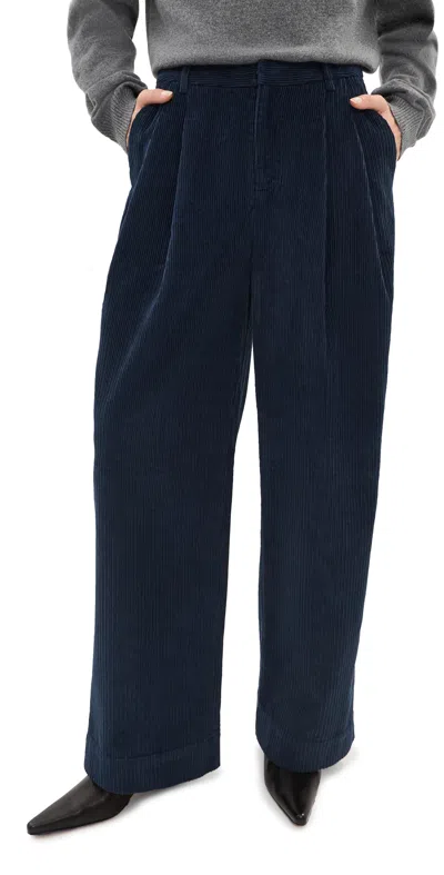 Le Bop Belle Corduroy Trousers Navy In Blue