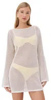 Le Bop Biarritz Long Sleeve Mini Coverup Bone