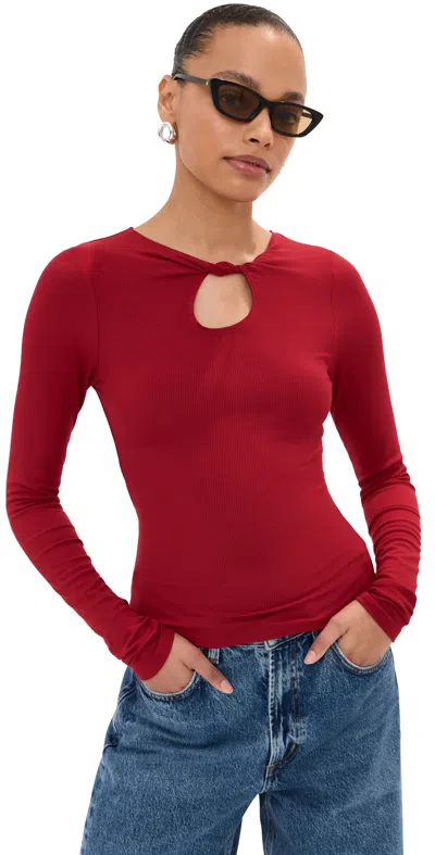 Le Bop Bisou Top Crimson In Red