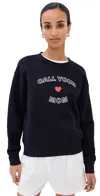 Le Bop Call Your Mom Sweatshirt Navy In Navy