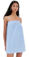 Le Bop Camille Dress Blue/white Gingham In Multi