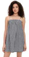 Le Bop Camille Dress White/black Gingham In Multi