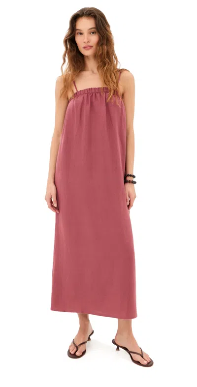 Le Bop Camille Maxi Dress Marsala In Brown