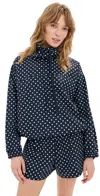 Le Bop Carson Anorak Navy/white In Blue
