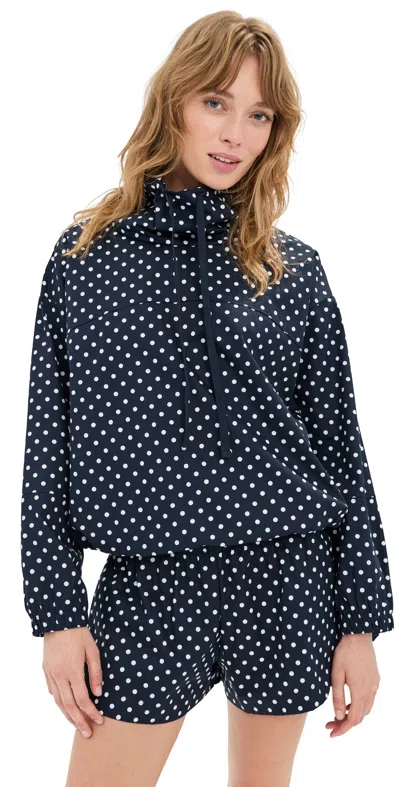 Le Bop Carson Anorak Navy/white In Blue