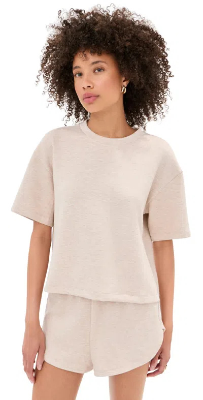 Le Bop Cece Tee Heathered Oat In Pink