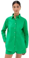 Le Bop Cecillia Button Down Kelly Green