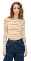 Le Bop Chloe Tee Yellow/ivory In Neutral