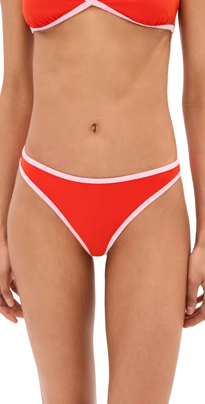 Le Bop Colorblock Bikini Bottoms Clambake/pink