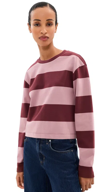 Le Bop Danica Crop Top Mahogany/rose In Multi