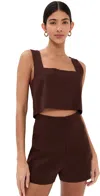 Le Bop Desiree Tank Chocolate