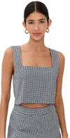 Le Bop Desiree Tank Gingham Black & White