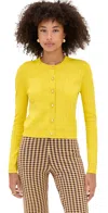 Le Bop Diana Cardigan Citrine In Animal Print
