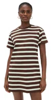 Le Bop Dory Dress Chocolate/ivory/mint In Multi