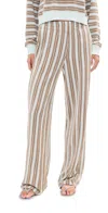 Le Bop Drew Pants White/chocolate In Multi