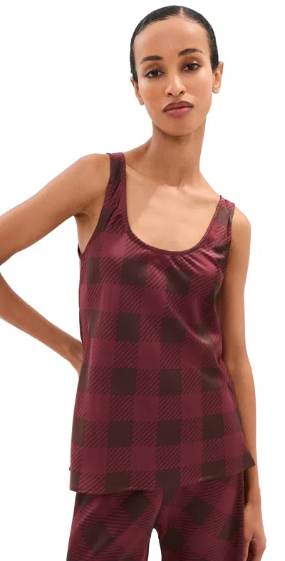 Le Bop Eames Tank Top Mahogany/brown In Burgundy