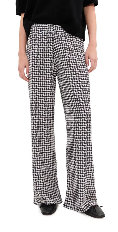 Le Bop Ellie Pants Black/ White Houndstooth In Multi