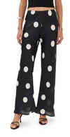 Le Bop Ellie Pants Black/white Dot In Multi